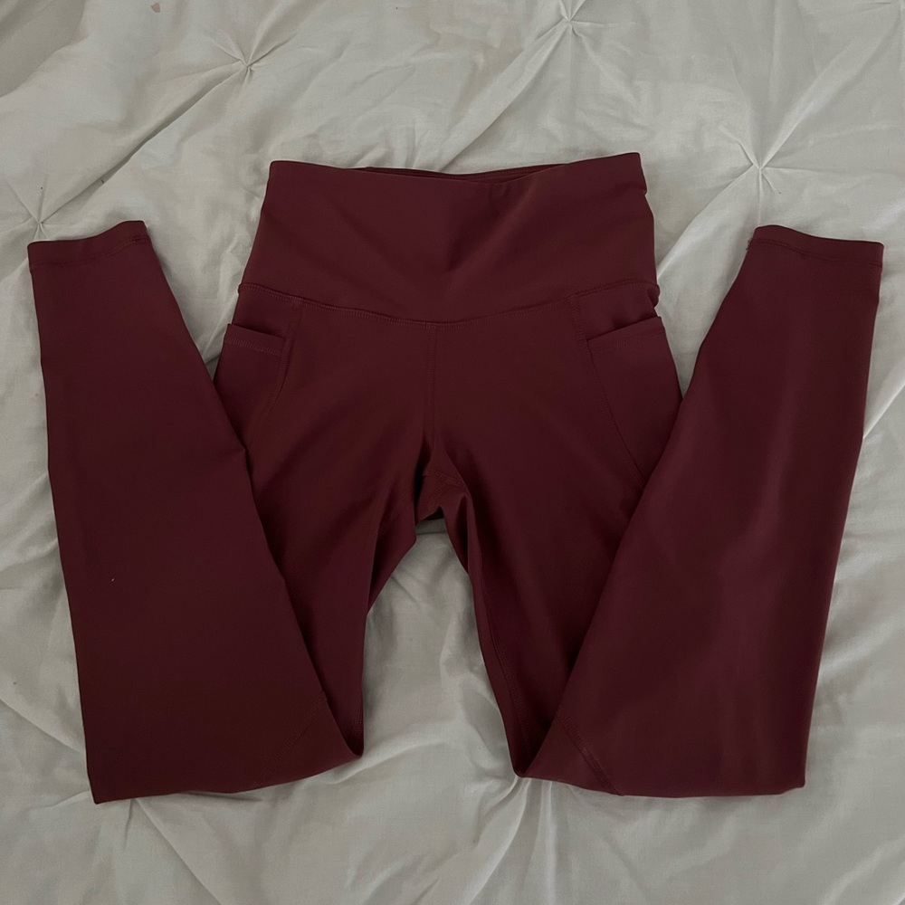 Old navy dark mauve elevate active wear leggings